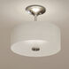 Inspire 2 Light 13 inch Brushed Nickel Semi-Flush Mount Ceiling Light