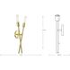 Astra 2 Light Satin Brass Wall Bracket Wall Light, Design Series
