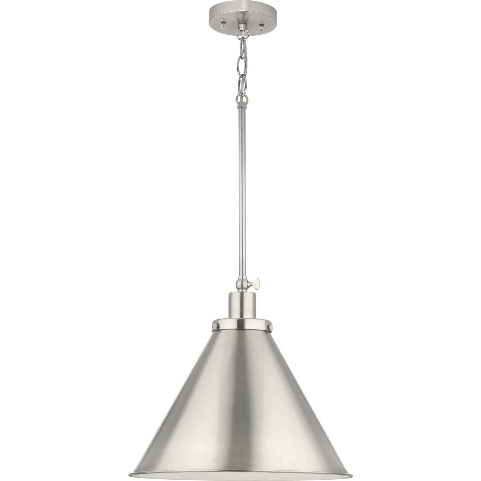 Hinton 1 Light 16 inch Brushed Nickel Pendant Ceiling Light