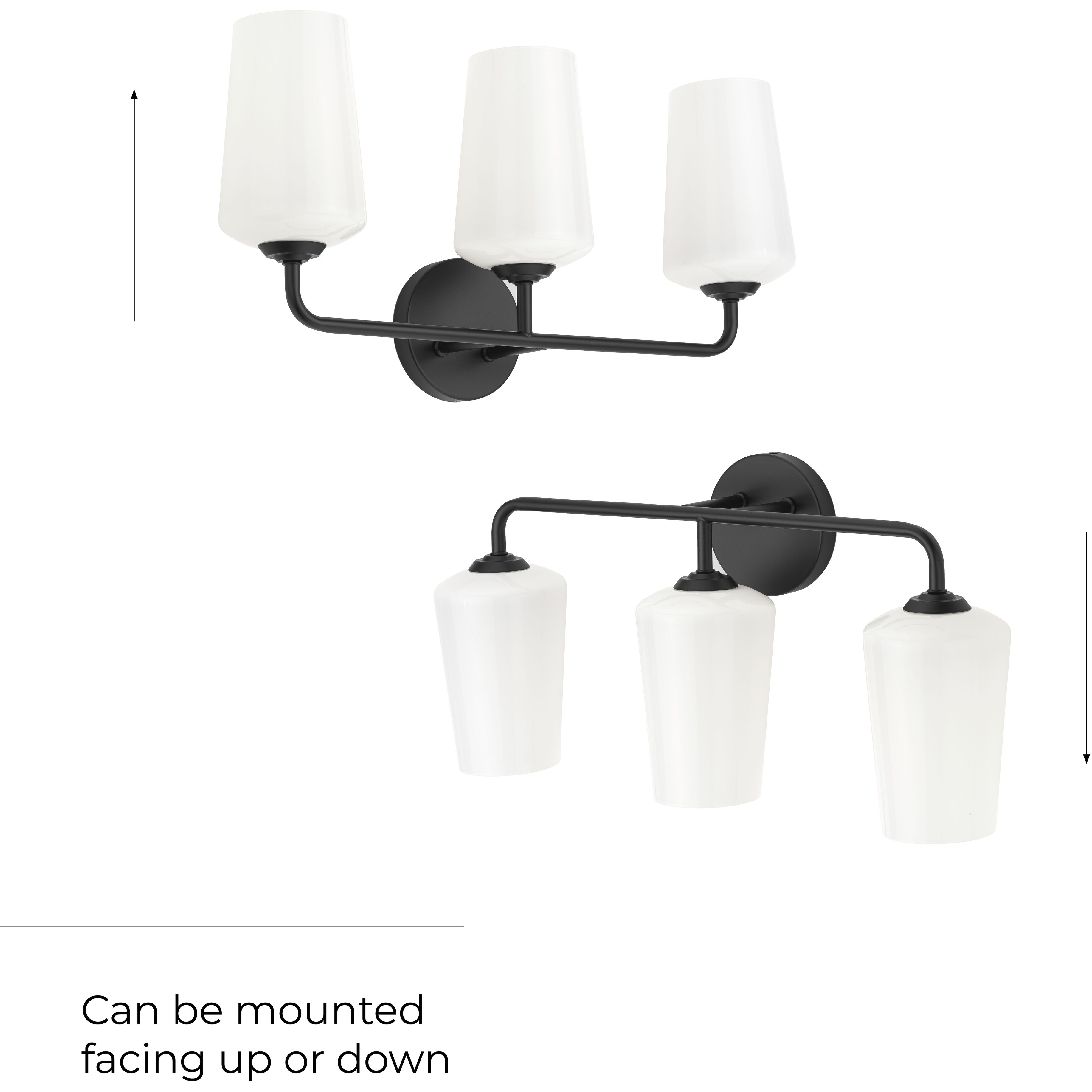 Celino 3 Light 23.25 inch Black Vanity Light Wall Light