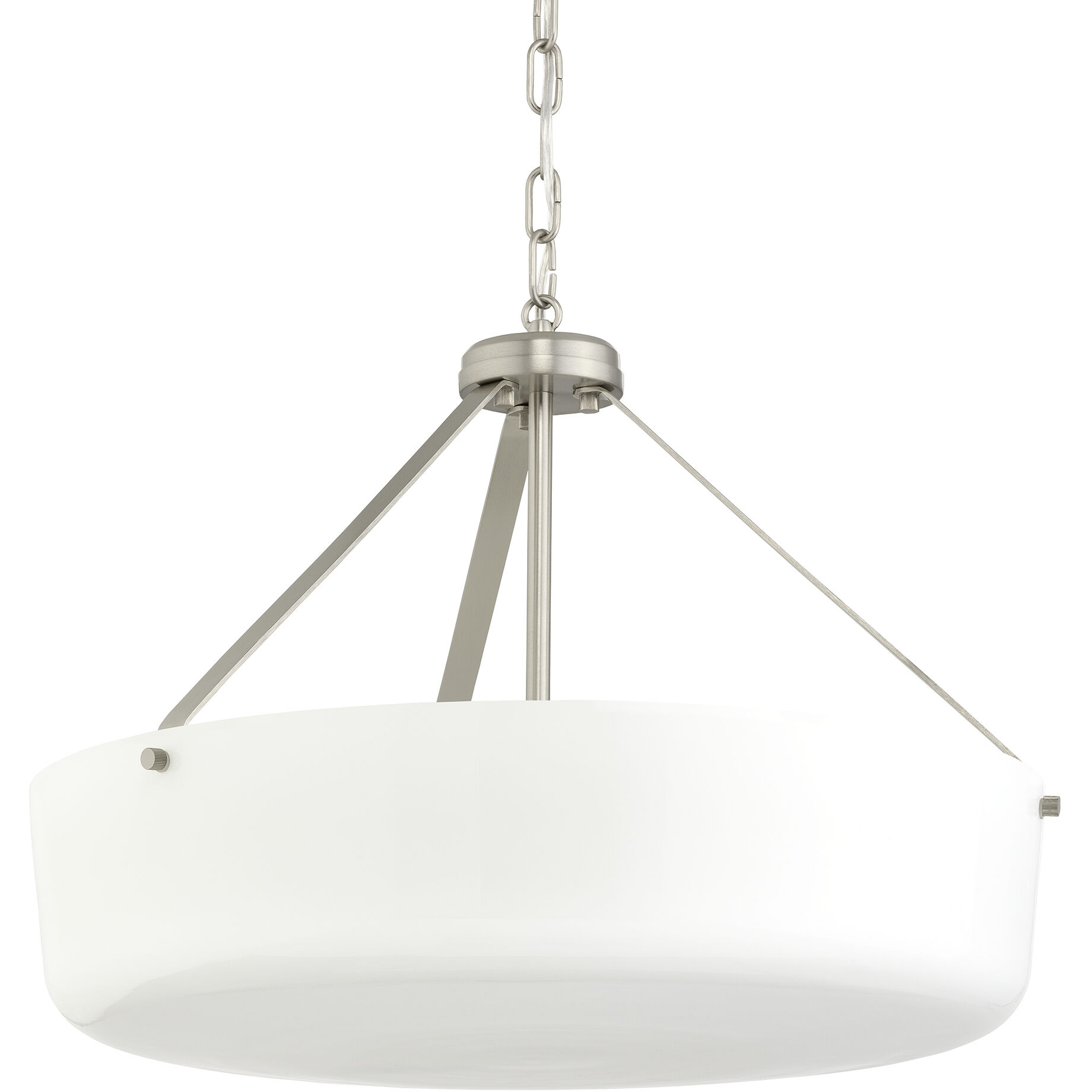 Lieon 3 Light 21 inch Brushed Nickel Convertible Pendant Ceiling Light