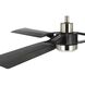 Belen 60 inch Brushed Nickel with Matte Black Blades Outdoor Ceiling Fan