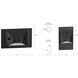 LED Step Lights 120 4.5 watt Black Indoor/Outdoor Step Light, Progress LED