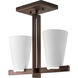 Rock-On 2 Light 16 inch Copper Bronze Hall & Foyer Ceiling Light