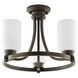 Orbitz 3 Light 17 inch Antique Bronze Semi-Flush Mount Convertible Ceiling Light