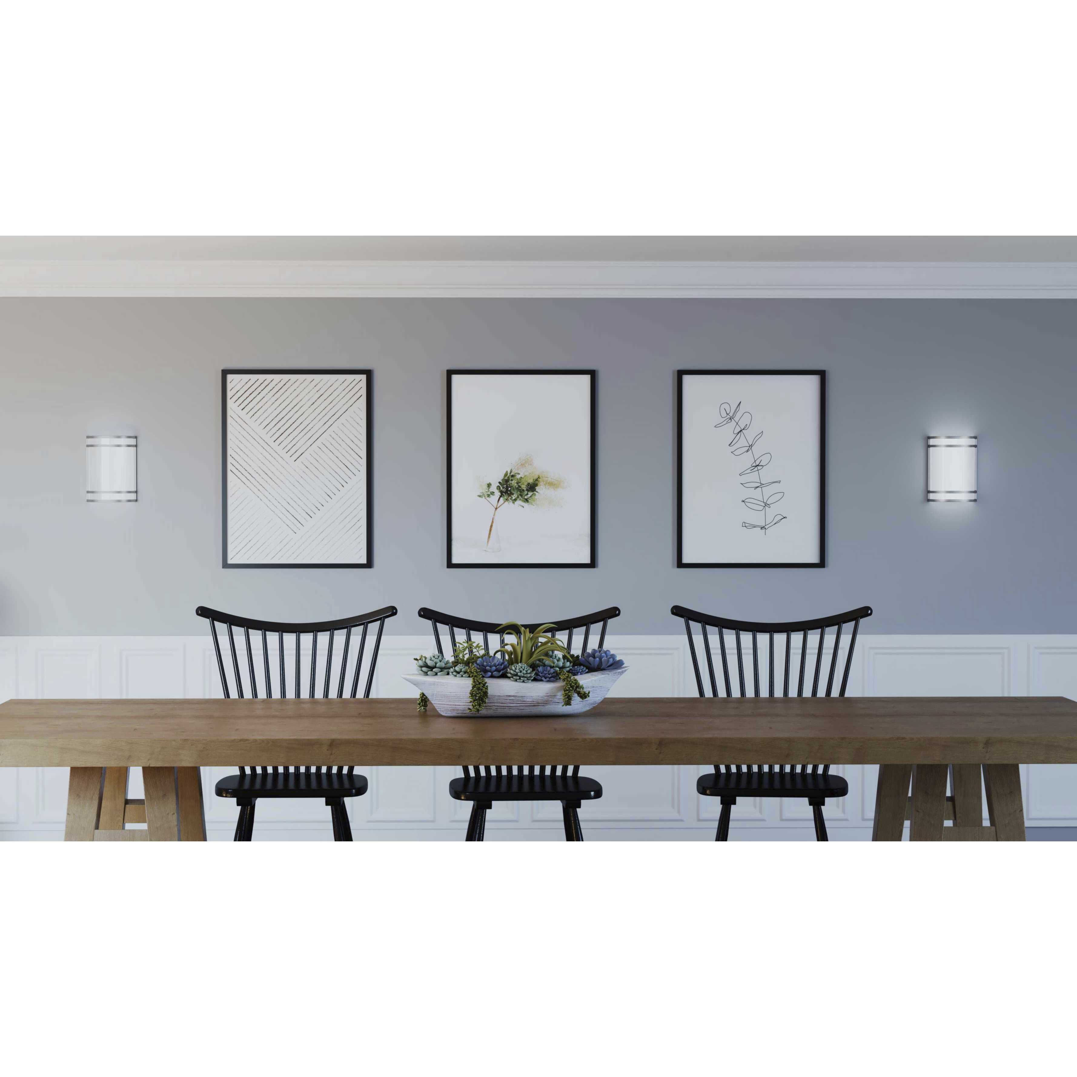 LED Sconce LED 8 inch Brushed Nickel Wall Sconce Wall Light, Progress LED