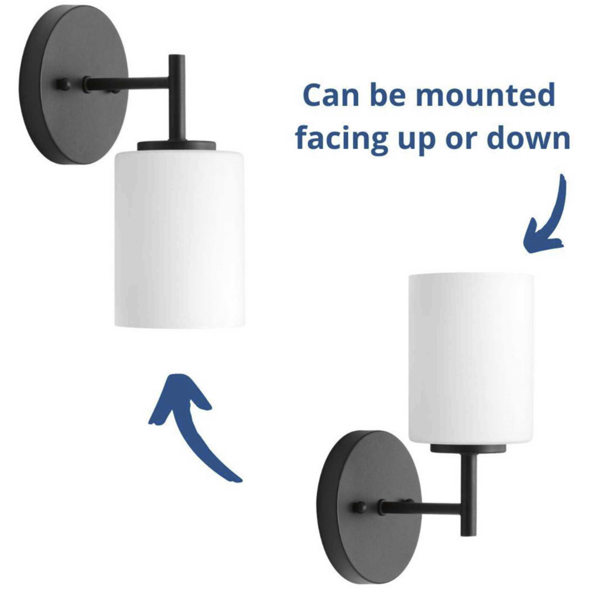 Replay 1 Light 5.13 inch Black Bath Vanity Wall Light