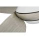 Conte 52 inch Satin White with Washed Oak Blades Outdoor Ceiling Fan