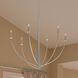 Jheni 6 Light 34 inch Brushed Nickel Chandelier Ceiling Light