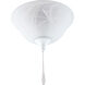 Alabaster Glass 3 Light White Fan Light Kit