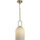 Stanza 1 Light 10.25 inch Brushed Gold Pendant Ceiling Light