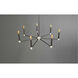 Foton 7 Light 32 inch Graphite Chandelier Ceiling Light, Design Series
