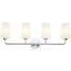 Celino 4 Light 32.5 inch Polished Chrome Vanity Light Wall Light