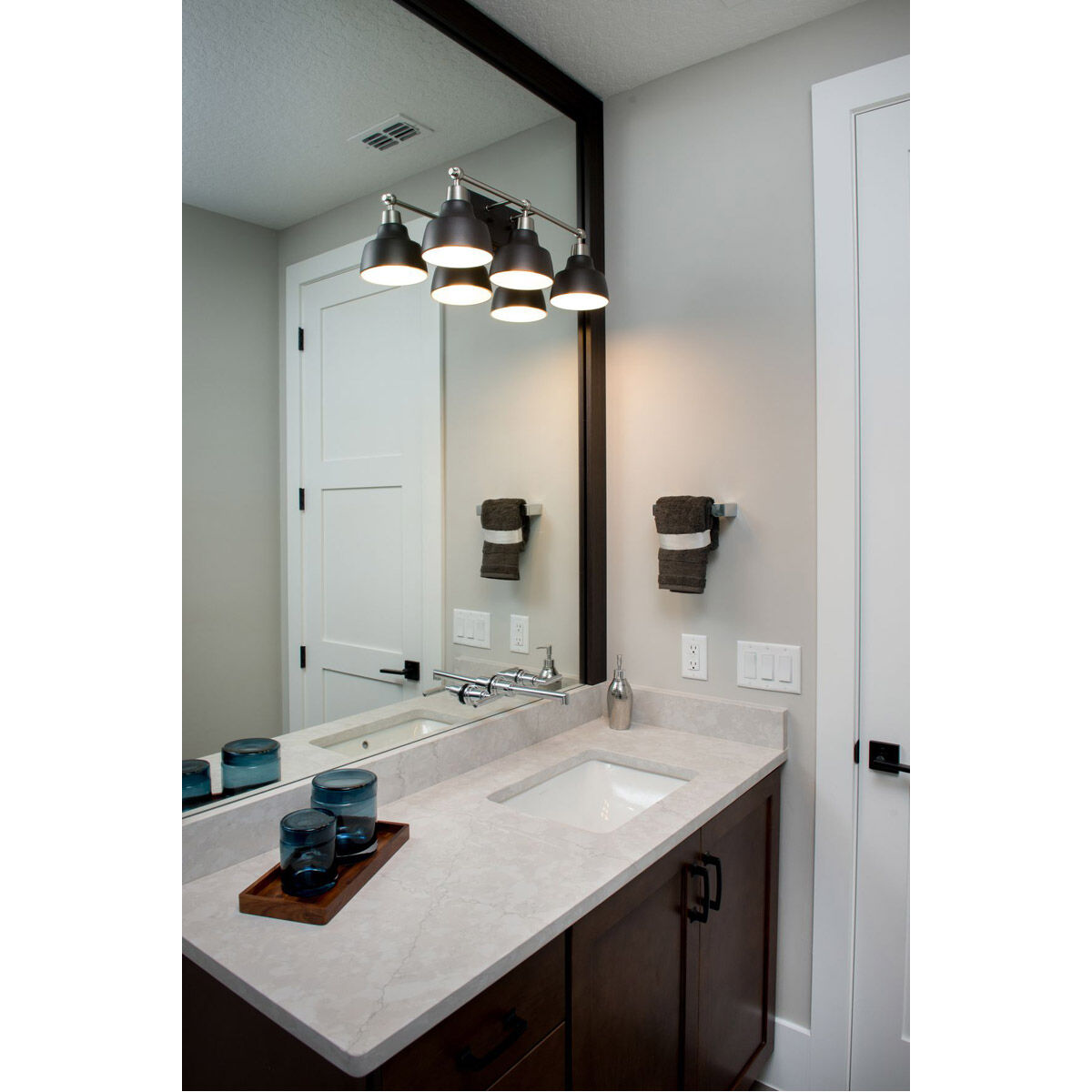 Bramlett 3 Light 24 inch Brushed Nickel Bath Vanity Wall Light