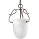 Bedford 1 Light 11 inch Cobblestone Hall & Foyer Ceiling Light in Etched Alabaster