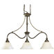 Savannah 3 Light 34 inch Burnished Chestnut Chandelier Ceiling Light