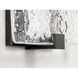 LED Stone Glass LED 8 inch Matte Black ADA Wall Sconce Wall Light, Progress LED