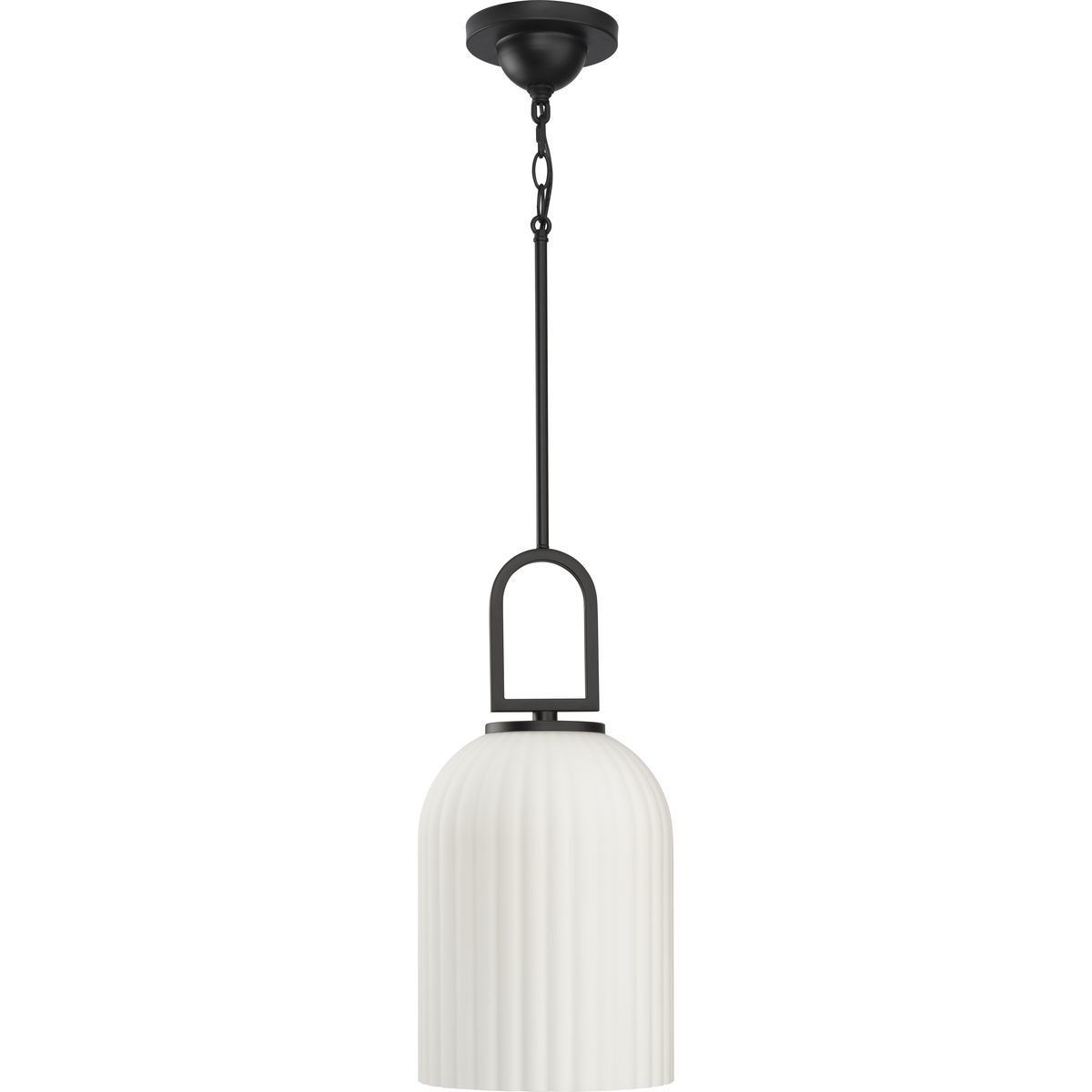 Stanza 1 Light 10.25 inch Matte Black Pendant Ceiling Light
