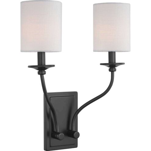 Bonita 2 Light 14 inch Matte Black Wall Sconce Wall Light, Design Series