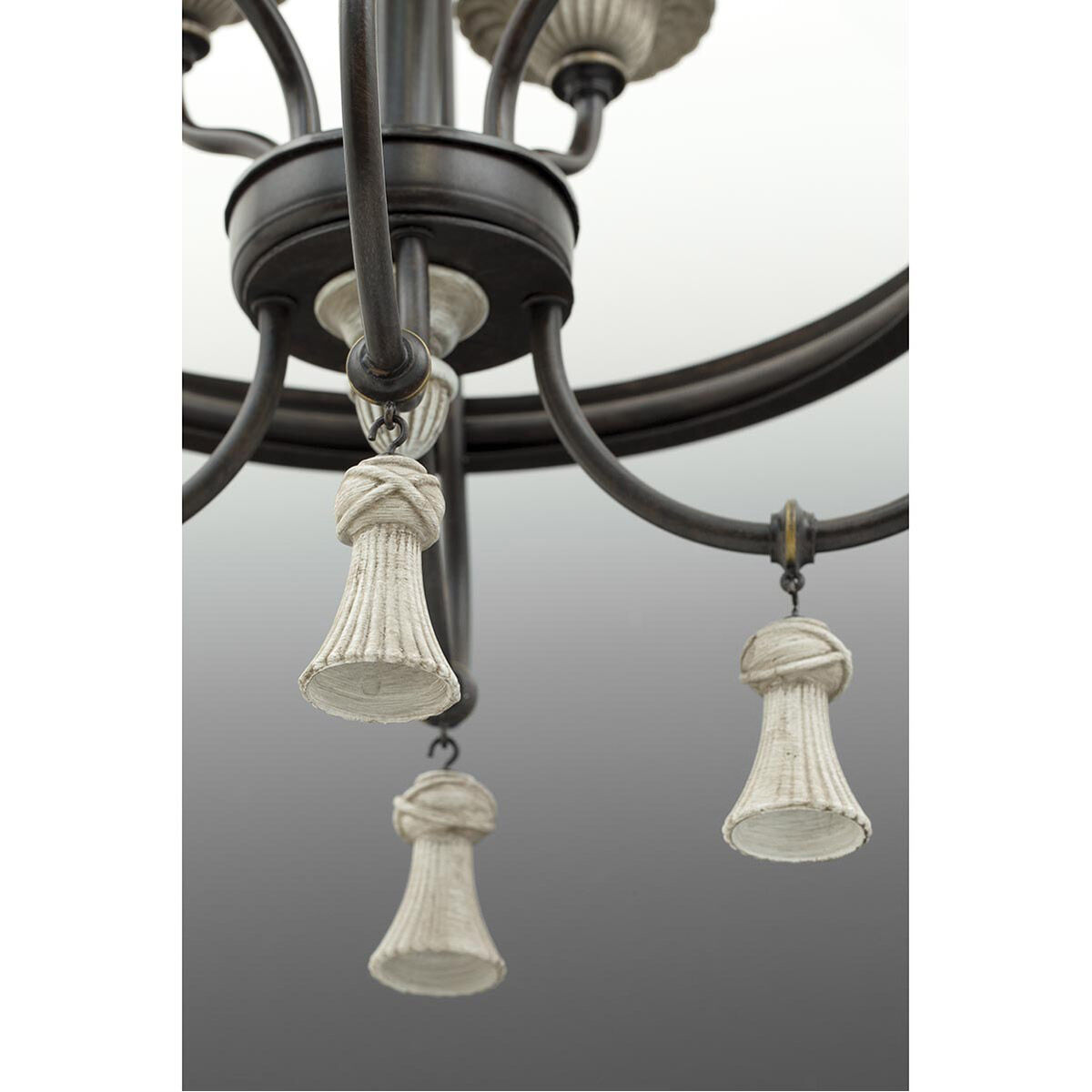 Bergamo 5 Light 26 inch Forged Bronze Chandelier Ceiling Light, Design Series