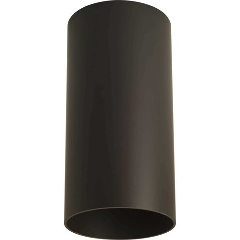Cylinder LED 6 inch Antique Bronze Outdoor Flush Mount Cylinder in LED Lamping, Progress LED
