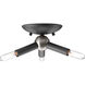 Foton 3 Light 13 inch Graphite Mini-Pendant Ceiling Light, Design Series