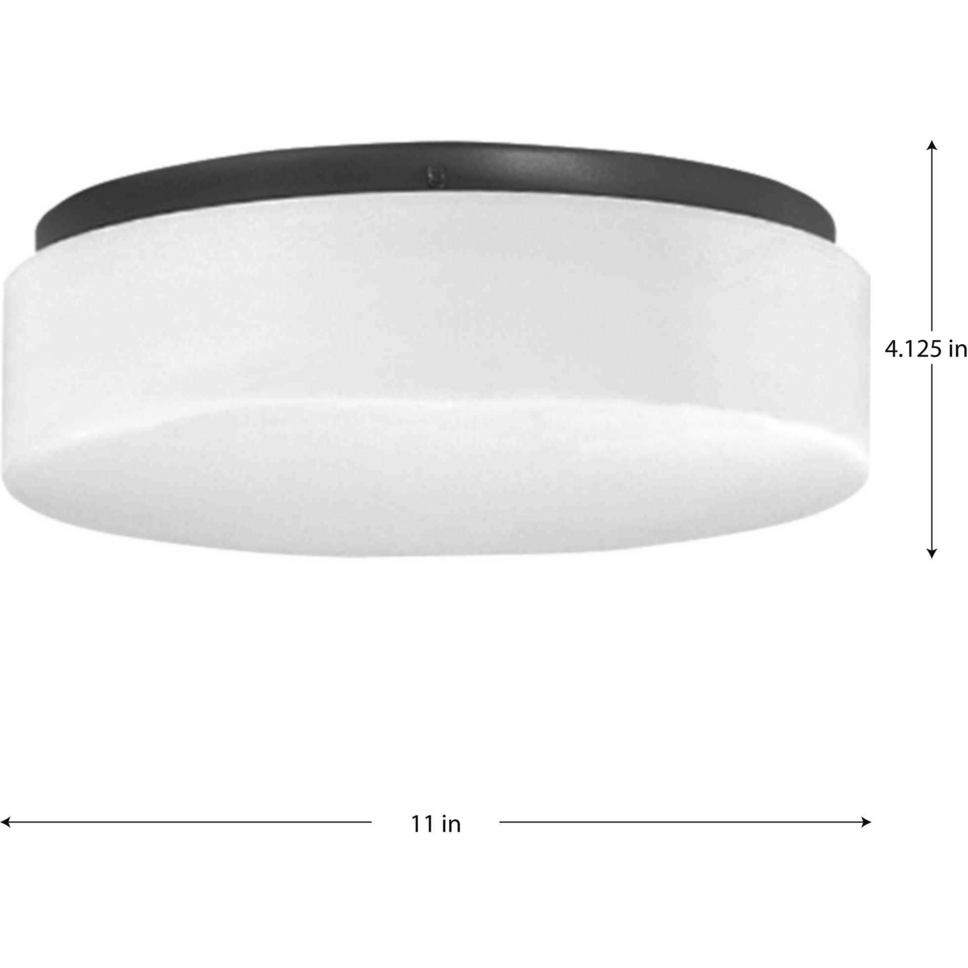 Drums And Clouds LED 11 inch Black Flush Mount Ceiling Light, Progress LED