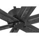 Brazas 56 inch Matte Black with Distressed Ebony Blades Ceiling Fan