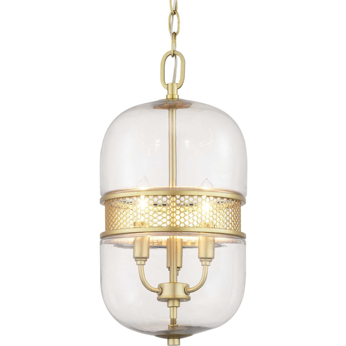 Cayce 3 Light Vintage Gold Pendant Ceiling Light