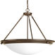 Eclipse 4 Light 27.38 inch Antique Bronze Foyer Pendant Ceiling Light