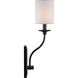 Bonita 1 Light 5 inch Matte Black Wall Sconce Wall Light, Design Series