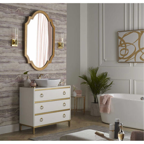 Clarion 1 Light 5 inch Satin Brass Bath Vanity Wall Light