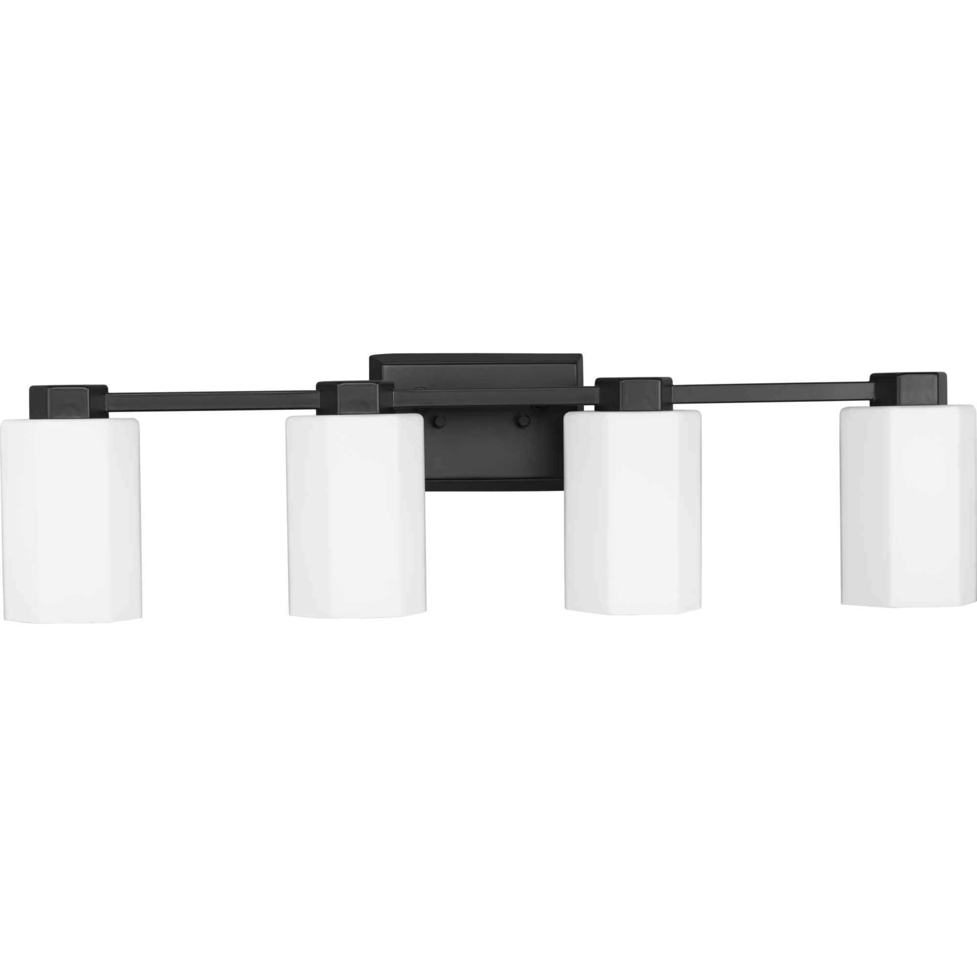 Estrada 4 Light 31.25 inch Matte Black Bathroom Vanity Light Wall Light