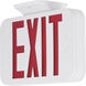 Exit Signs LED 2 inch White Emergency Exit Light Ceiling Light in Red