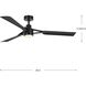 Belen 60 inch Matte Black Outdoor Ceiling Fan