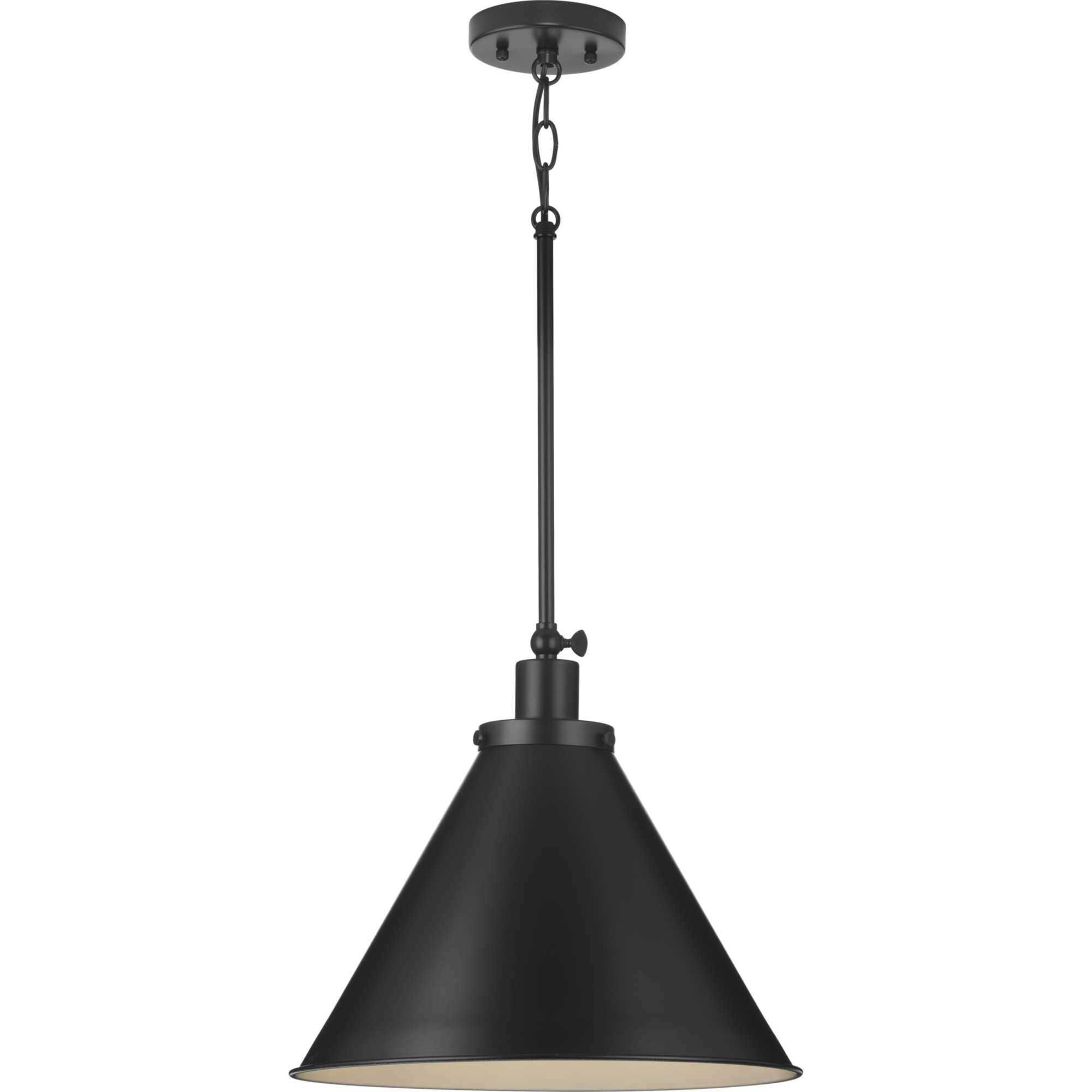 Hinton 1 Light 16 inch Matte Black Pendant Ceiling Light