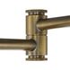 Hinton 12 inch 60.00 watt Vintage Brass Swing Arm Wall Light