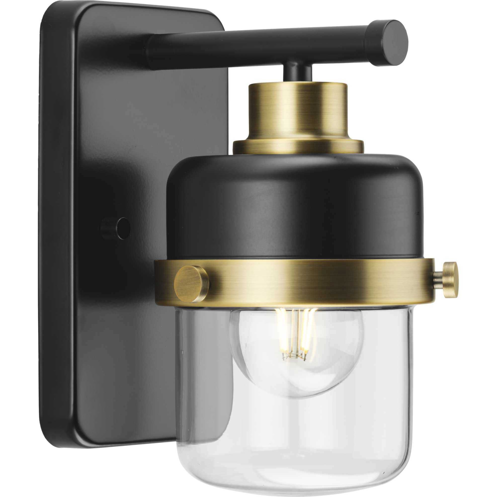 Beckner 1 Light 5 inch Matte Black Bath Light Wall Light