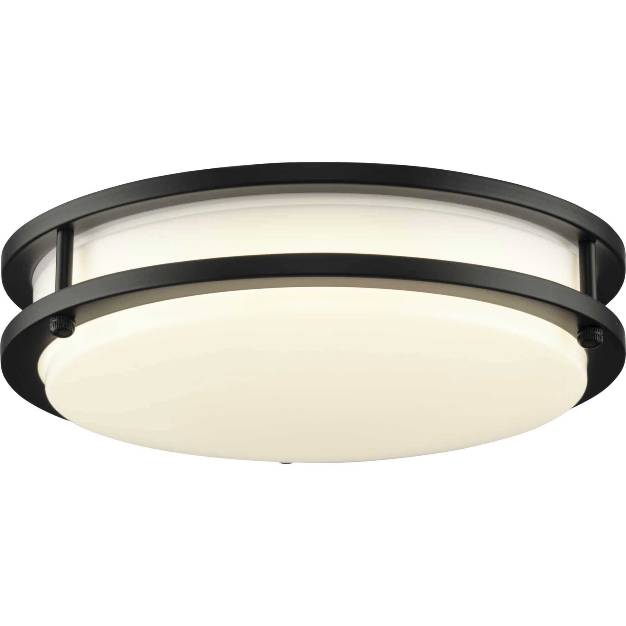 Abide LED LED 10.24 inch Matte Black Flush Mount Ceiling Light, Small, Progress LED