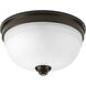 Topsail 2 Light 11 inch Antique Bronze Flush Mount Ceiling Light