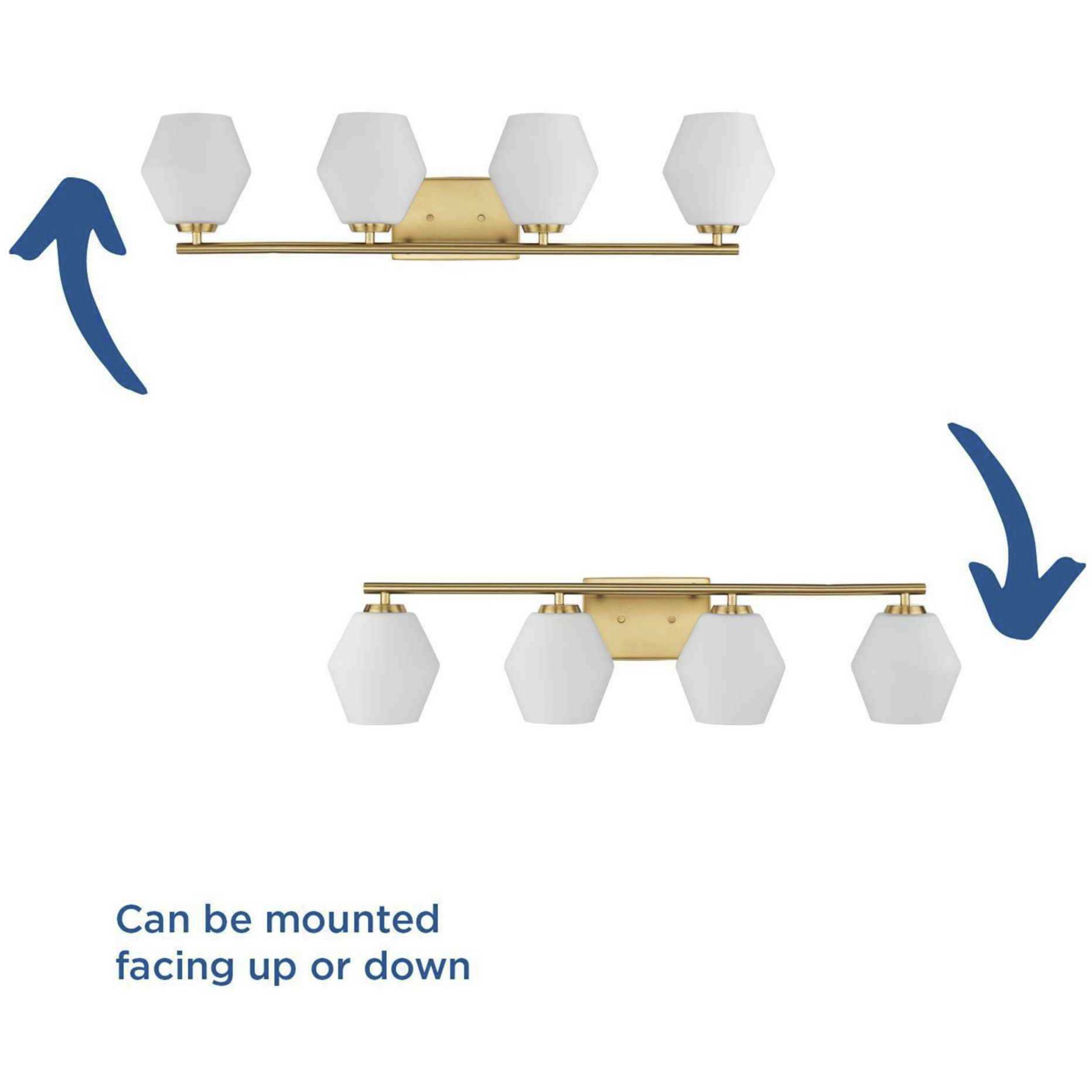 Copeland 4 Light 33 inch Matte Black Vanity Light Wall Light