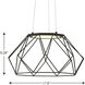 Geodesic LED LED 18 inch Matte Black Pendant Ceiling Light, Progress LED
