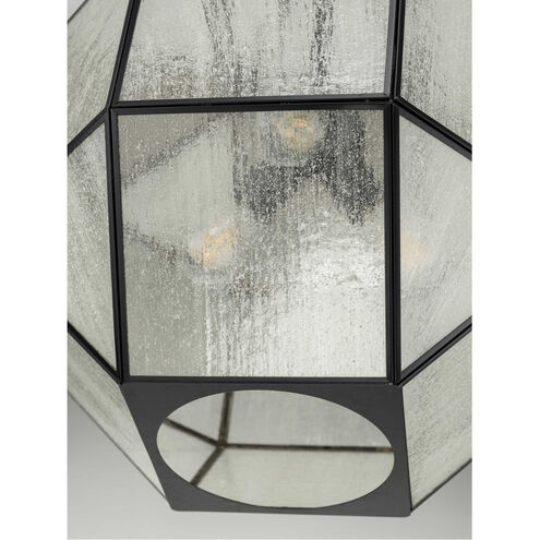 Mauldin 3 Light 17 inch Matte Black Pendant Ceiling Light, Design Series