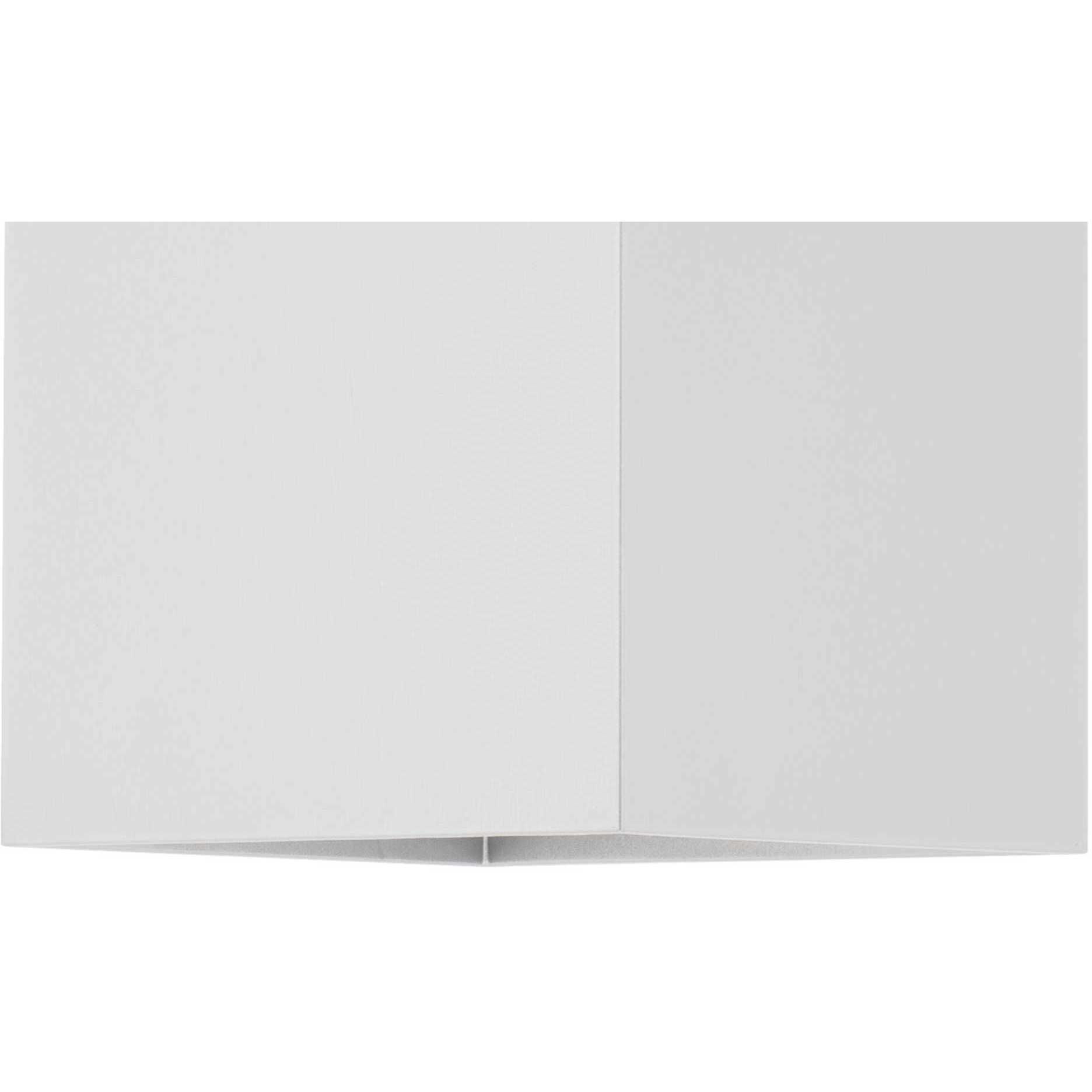 LED Square Cylinder Outdoor Wall Mount in White, LED Lamping, Progress LED