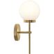Rigsby 1 Light 7.5 inch Matte Black and Brushed Gold Wall Sconce Wall Light