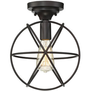 Rustic 1 Light 10.00 inch Flush Mount