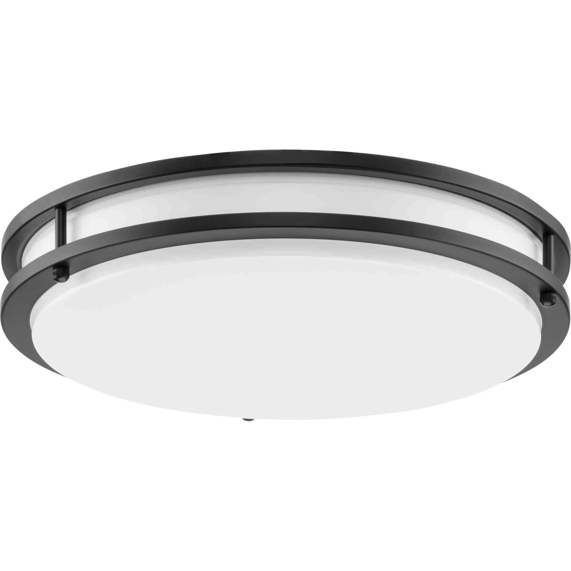 Abide LED LED 14 inch Matte Black Flush Mount Ceiling Light, Medium, Progress LED