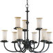 Santiago 9 Light 32 inch Forged Black Chandelier Ceiling Light