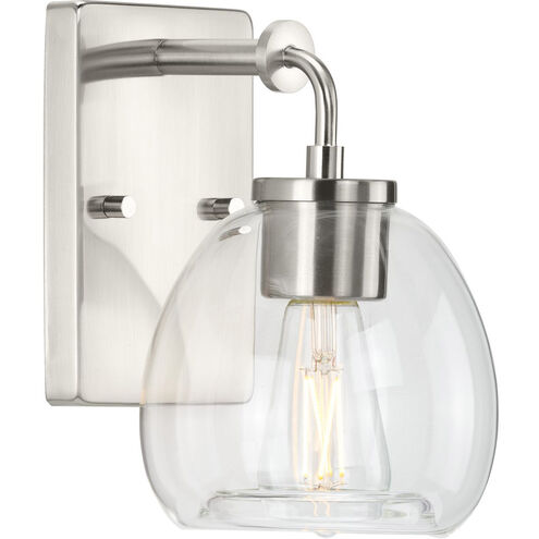Caisson 1 Light 8 inch Brushed Nickel Bath Vanity Wall Light