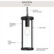 Kagen 1 Light 6.5 inch Matte Black Outdoor Pendant Light